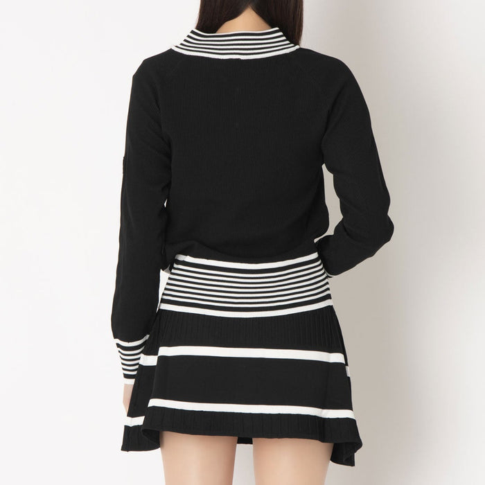 フィラFILAテニスウェアセーターレディース大人V-neckSweaterブイネックセーターVネックニット薄手12G畔編みポリエステルCZ6FGW048