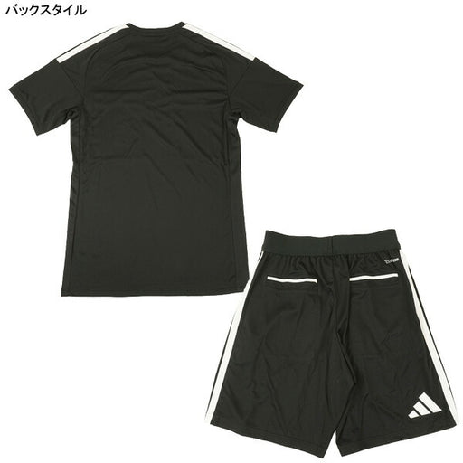 【上下セット】アディダスadidasレフリー26シャツショーツ上下DB694-DC328サッカーフットサル審判レフェリーウェアブラックメンズ