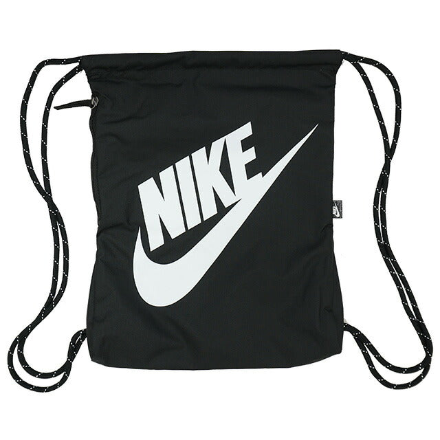 ナイキNIKEヘリテージドローコードバッグDC4245-010サッカーフットサルスポーツナップサックジムサック13Lブラック黒