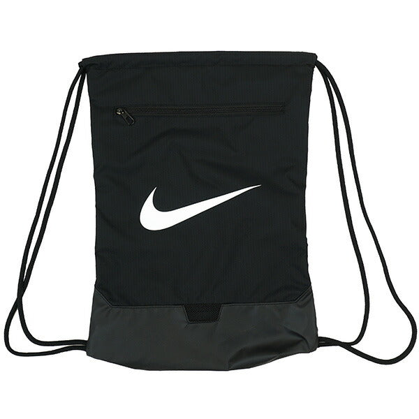 ナイキNIKEブラジリア9.5トレーニングジムサックDM3978-010サッカーフットサルナップサック18Lブラック