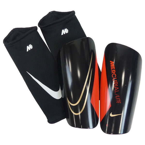 ナイキNIKEマーキュリアルライトシンガードDN3611-014サッカーフットサルすねあてスリーブ付き