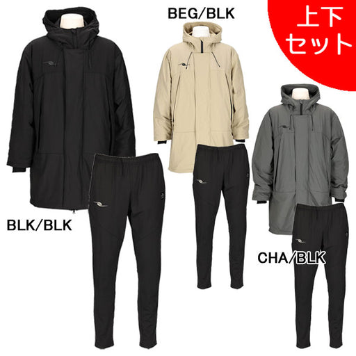 【上下セット】ダウポンチdalponteメンズインサレーションハーフコートウォームパンツDPZ0449DPZ0444サッカーフットサルコートパンツセット
