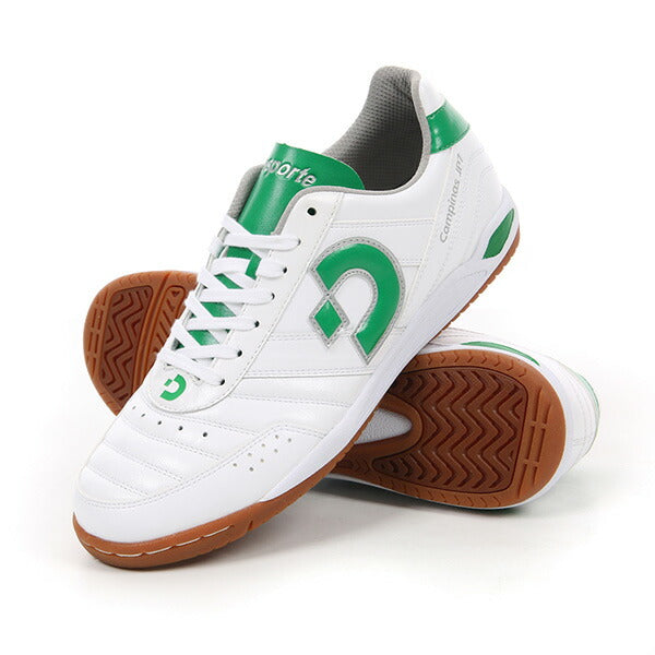【ショップ限定エントリーでさらに+9倍】カンピーナスJVIIデスポルチdesporteDS-2230-PWKGSILホワイト×グリーンフットサルシューズインドア室内用