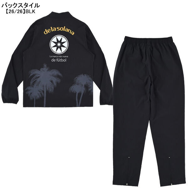 【上下セット】デラソラーナDelasolana1/4ZIPピステトップパンツ上下DS25F43-DS25F44サッカーフットサルトレーニングトップパンツメンズ