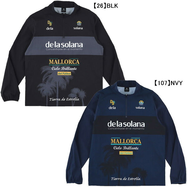 デラソラーナDelasolana1/4ZIPピステトップDS25F43サッカーフットサルトレーニングトップメンズ