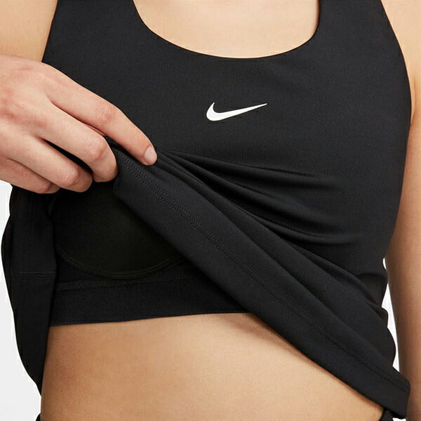 【ショップ限定エントリーでさらに+9倍】ナイキNIKEナイキスウッシュウィメンズミディアムサポートパッディドスポーツブラタンクトップDV9898-010
