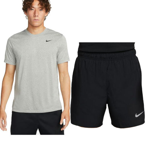 ナイキNIKEDri-FITフィットネスTシャツプラクティスシャツ24SUDFチャレンジャーショート13cm25SU上下セットDX0990063-DV9364010