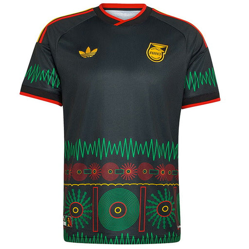 ジャマイカ代表JMA2026レプリカアウェイユニフォーム半袖E5612-KD0957サッカーブラックアディダスadidas