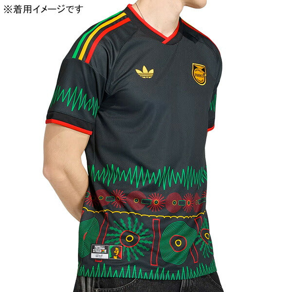 ジャマイカ代表JMA2026レプリカアウェイユニフォーム半袖E5612-KD0957サッカーブラックアディダスadidas