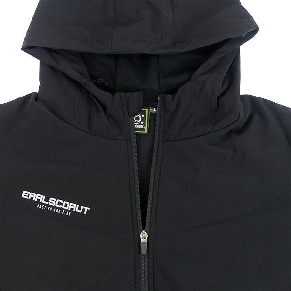 アールズコートEarlsCourt薄中綿ストレッチジャケットEC-JK019サッカーフットサルトレーニングウェアブラックメンズ