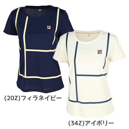 フィラFILAテニスレディース半袖シャツゲームシャツTシャツ吸汗速乾UVカットEL0238