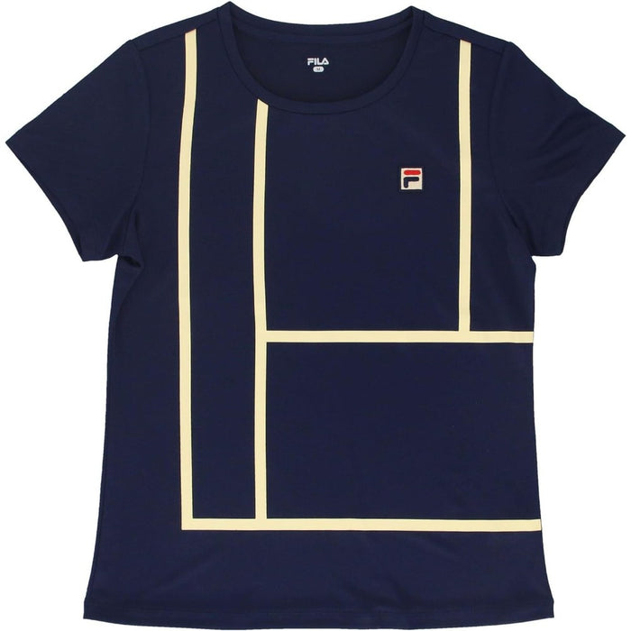 フィラFILAテニスレディース半袖シャツゲームシャツTシャツ吸汗速乾UVカットEL0238