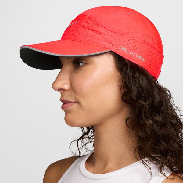 【ネコポス送料無料】ナイキNIKEメンズレディースランニングキャップDFADVフライABRFLTVキャップ25FA日よけ紫外線対策レッドFB5681-635