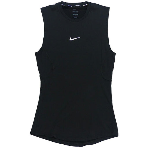 【ショップ限定エントリーでさらに+9倍】【ネコポス送料無料】ナイキNIKEナイキプロDri-FITタイトノースリーブフィットネストップFB7915-010サッカーフットサルインナーシャツ着圧ブラック