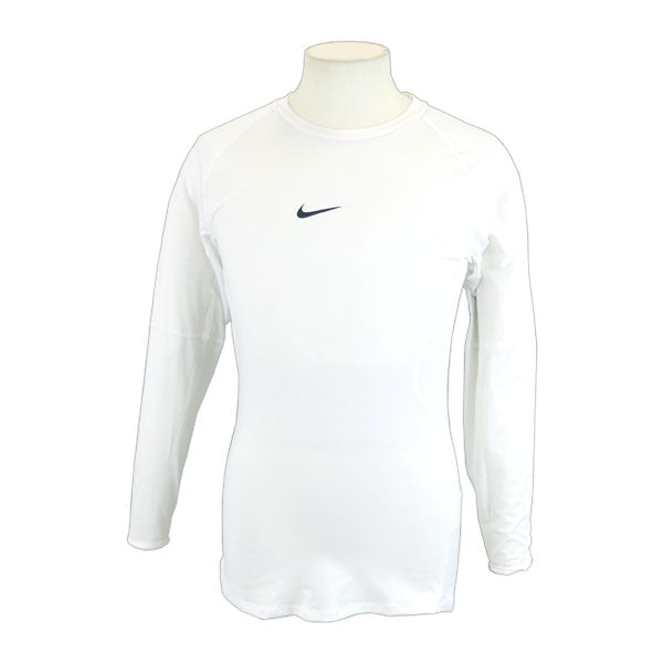 【ショップ限定エントリーでさらに+9倍】【ネコポス送料無料】ナイキNIKEメンズDri-FITタイトロングスリーブフィットネストップFB7920-100サッカーフットサル長袖インナーシャツホワイト