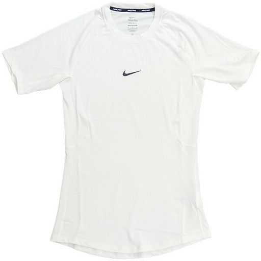 【ショップ限定エントリーでさらに+9倍】【ネコポス送料無料】ナイキNIKEナイキプロDri-FITタイトショートスリーブフィットネストップFB7933-100サッカーフットサル半袖着圧ホワイト