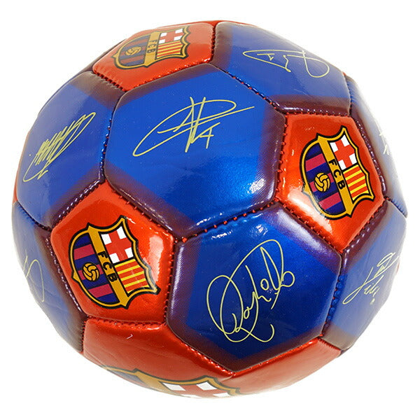 バルセロナオフィシャル1号球選手サイン入りFCB_SIG_26SKILLBALLサッカーサインボールサポーターグッズブルーレッド