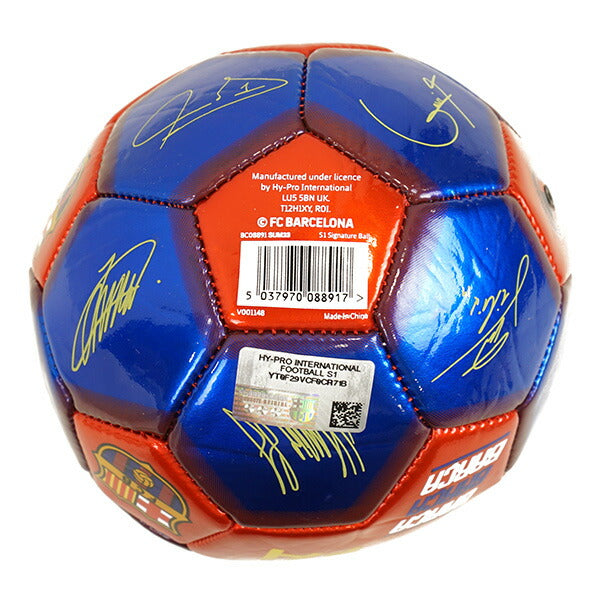 バルセロナオフィシャル1号球選手サイン入りFCB_SIG_26SKILLBALLサッカーサインボールサポーターグッズブルーレッド