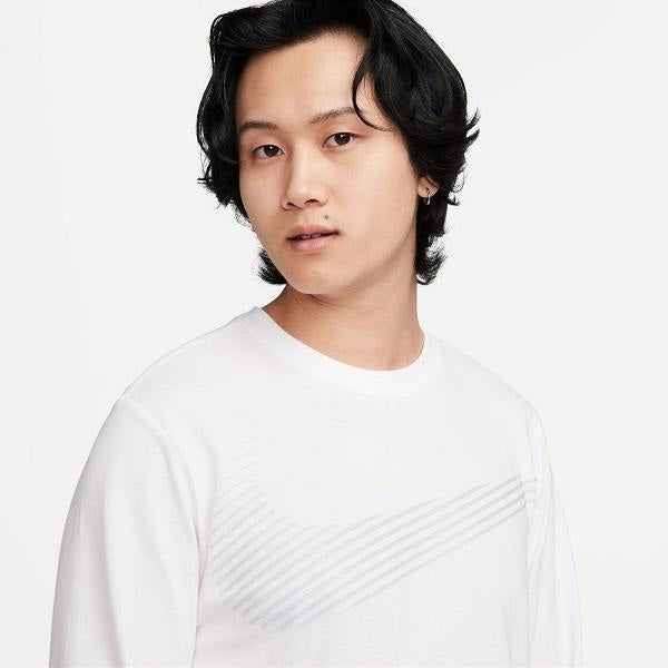 【ショップ限定エントリーでさらに+9倍】【ネコポス送料無料】ナイキNIKEメンズロングTシャツ長袖NKDFLSFLASH24SPFQ3884-100ホワイト