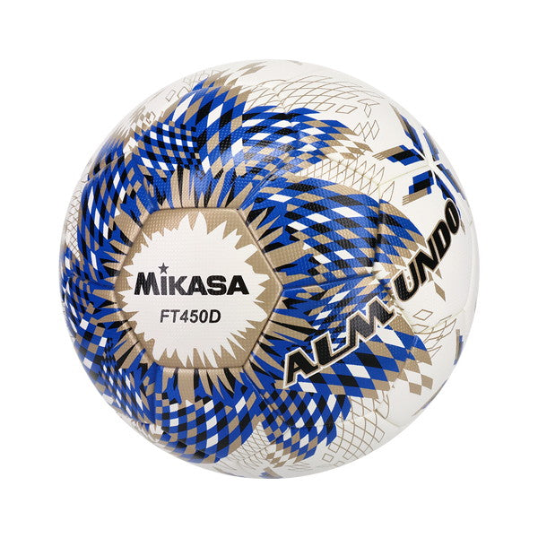 ミカサMIKASAALMUNDOFT450D-BLBSサッカーボール4号球貼りブルーブロンズ