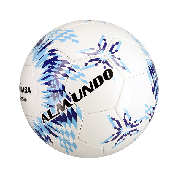 ミカサMIKASAALMUNDOFT552D-BLLBサッカーボール5号球手縫いブルーホワイト