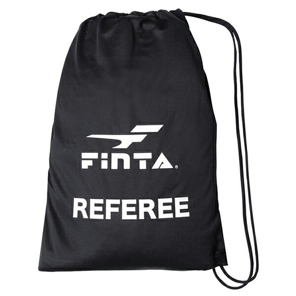 【ショップ限定エントリーでさらに+9倍】フィンタFINTAレフェリー４点セットFT5977サッカーフットサル半袖シャツ長袖シャツハーフパンツソックス収納バッグブラック黒