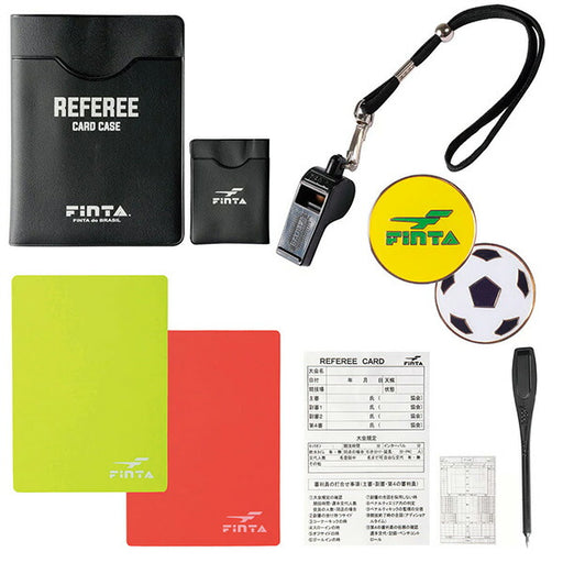 【ネコポス送料無料】フィンタFINTAレフェリースターターセットBセットFT5990サッカー審判用品カードケース記録用紙えんぴつトスコインホイッスル
