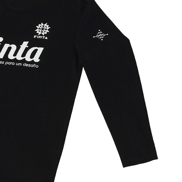 【ネコポス送料無料】フィンタFINTAジュニアプラクティスＴシャツFT8868サッカーフットサルプラシャツ長袖練習着子供用