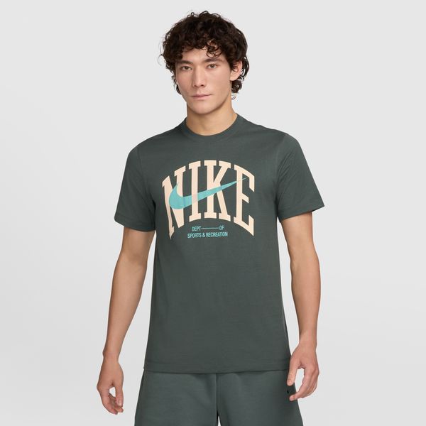 【ショップ限定エントリーでさらに+9倍】【ネコポス送料無料】ナイキNIKEメンズフィットネスTシャツ半袖モダンフィットネス綿24FAFZ8049-338グリーン