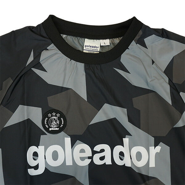 【上下セット】ゴレアドールgoleador昇華幾何学模様柄ピステ上下G-2484-1/G-2485サッカーフットサルトレーニングトップパンツ裏地無し防風メンズ