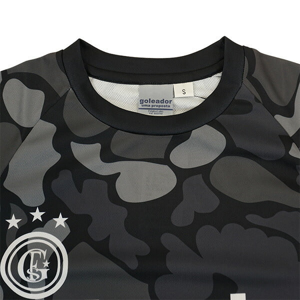 【ネコポス対応可】ゴレアドールgoleadorNovooficialcamouflageプラシャツG-2626サッカーフットサルプラクティスシャツ半袖練習着メンズ