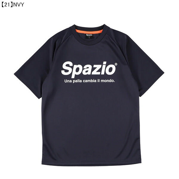 【ネコポス送料無料】スパッツィオspazio全胸ロゴプラシャツGE-0781サッカーフットサルプラクティスシャツTシャツ練習着メンズレディース男女兼用