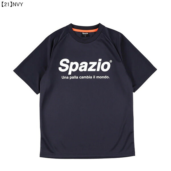 【ネコポス送料無料】スパッツィオspazio全胸ロゴプラシャツGE-0781サッカーフットサルプラクティスシャツTシャツ練習着メンズレディース男女兼用
