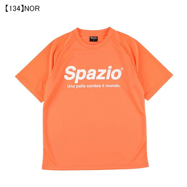 【ネコポス送料無料】スパッツィオSPAZIO全胸ロゴプラシャツGE-0781サッカーフットサルプラクティスシャツTシャツ練習着メンズ