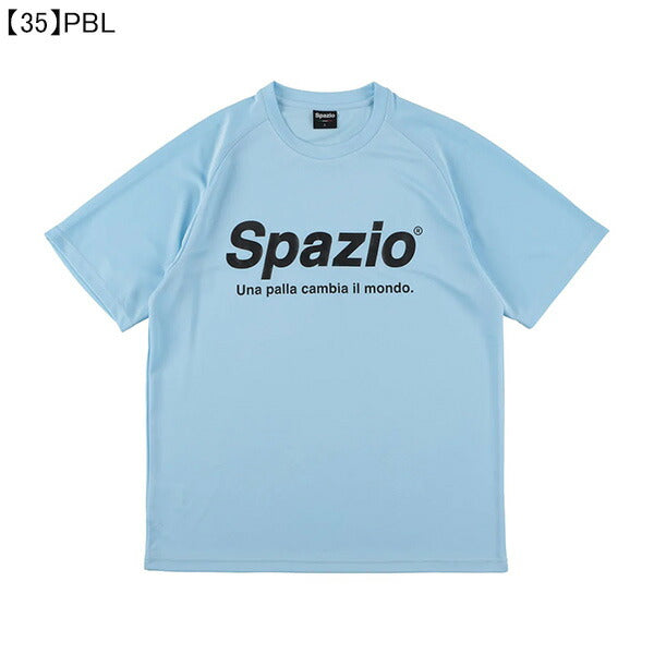 【ネコポス送料無料】スパッツィオSPAZIO全胸ロゴプラシャツGE-0781サッカーフットサルプラクティスシャツTシャツ練習着メンズ