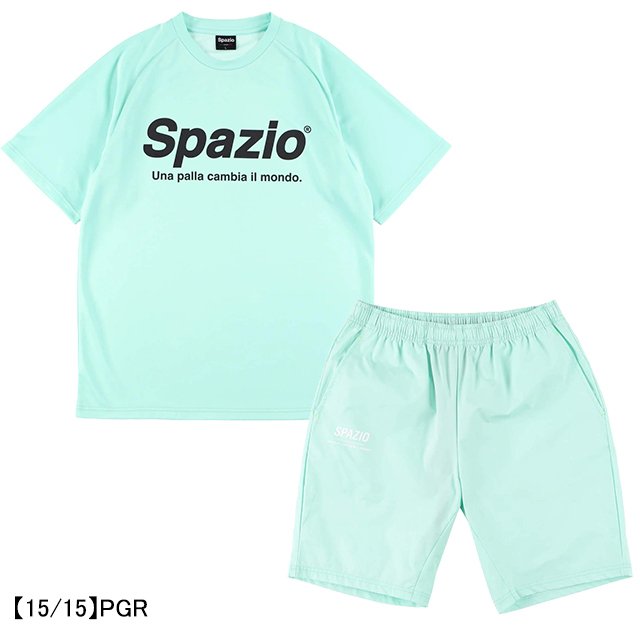 【ショップ限定エントリーでさらに+9倍】【上下セット】スパッツィオSPAZIOジュニア半袖上下セットGE0782-GE0758サッカーフットサルプラシャツハーフパンツ子供