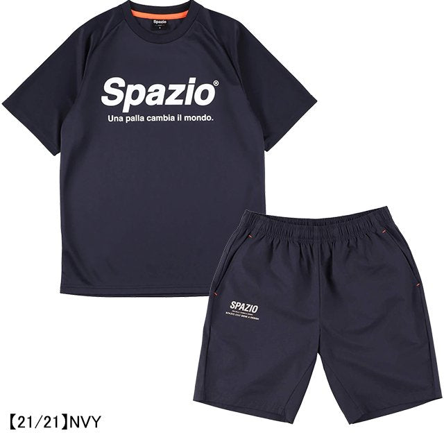 【上下セット】スパッツィオSPAZIOジュニア半袖上下セットGE0782-GE0758サッカーフットサルプラシャツハーフパンツ子供