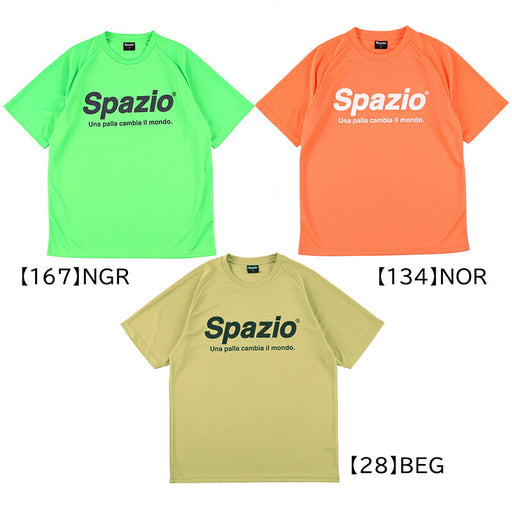 【ネコポス送料無料】スパッツィオSPAZIOジュニア全胸ロゴプラシャツGE0782-28サッカーフットサル半袖プラクティスシャツ練習着子供用110cm-160cm