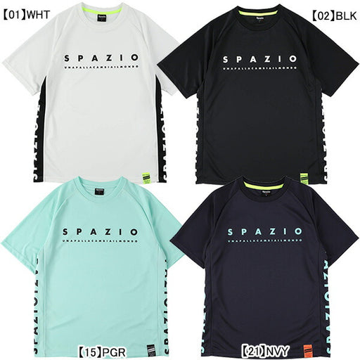 【ショップ限定エントリーでさらに+9倍】【ネコポス送料無料】スパッツィオSpazioジュニアロゴプラシャツGE-0831サッカーフットサルプラクティスシャツ半袖練習着子供用