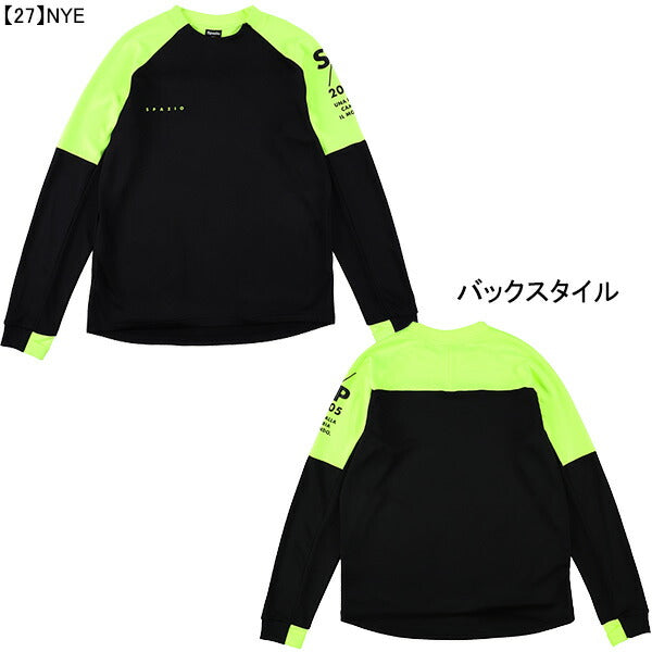 【ネコポス送料無料】スパッツィオspazioジュニア袖パネルミッドトレーニングトップGE-0944サッカーフットサル子供用