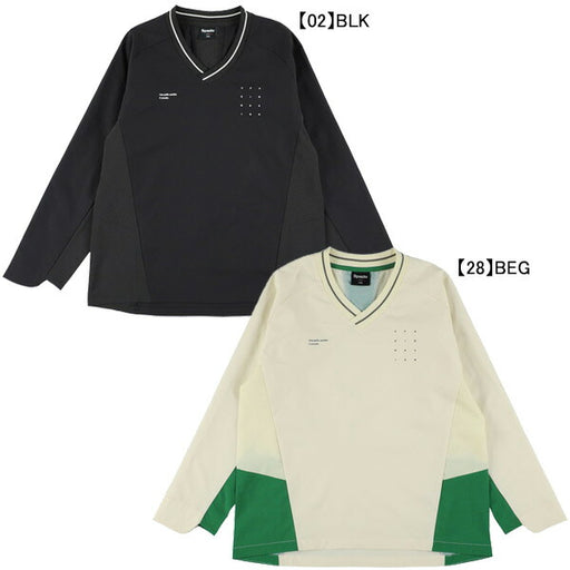 【ショップ限定エントリーでさらに+9倍】スパッツィオSpazioVネック切り替えピステGE-1056サッカーフットサルトレーニングトップ長袖練習着メンズ