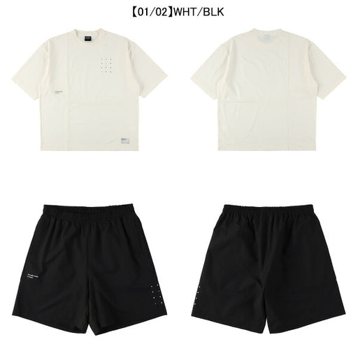 【上下セット】スパッツィオSpazioJr.切り替えオーバーサイズTシャツプラパン上下GE1073-BT0287サッカーフットサル子供用
