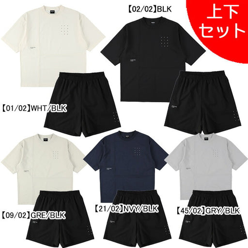 【上下セット】スパッツィオSpazioJr.切り替えオーバーサイズTシャツプラパン上下GE1073-BT0287サッカーフットサル子供用