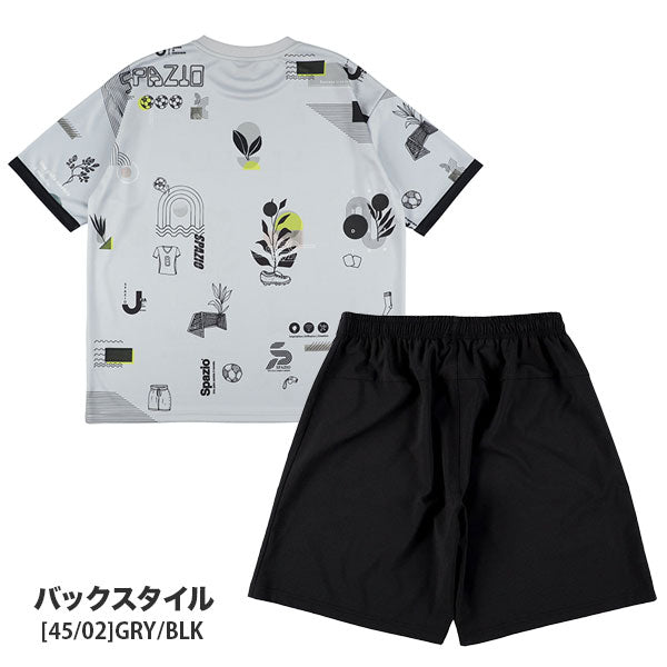【ショップ限定エントリーでさらに+9倍】【上下セット】スパッツィオSpazioオーバーサイズプラシャツメッシュプラパンGE1091GE1023サッカーフットサルプラクティスセットメンズ