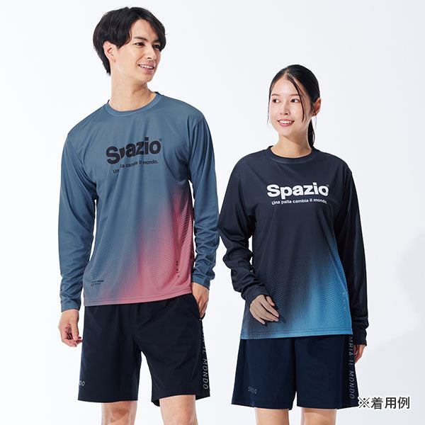 【ネコポス送料無料】スパッツィオSpazioサウンドウェーブロンプラGE-1119サッカーフットサルプラクティスシャツ長袖メンズ