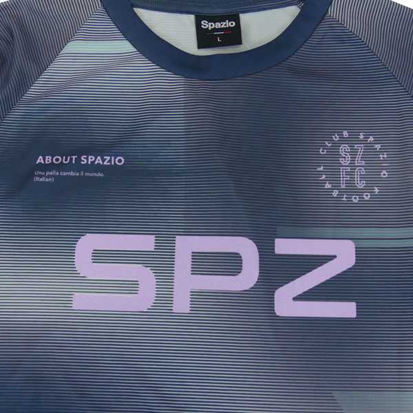 【上下セット】スパッツィオSpazioブラードラインロンプラ脇パネルプラパン2GE1120-GE1086サッカーフットサル練習着メンズ