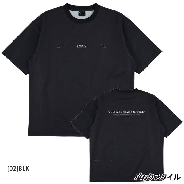 【ネコポス対応可】スパッツィオSpazioタイポグラフィオーバーサイズプラTGE1141サッカーフットサルプラクティスシャツメンズ