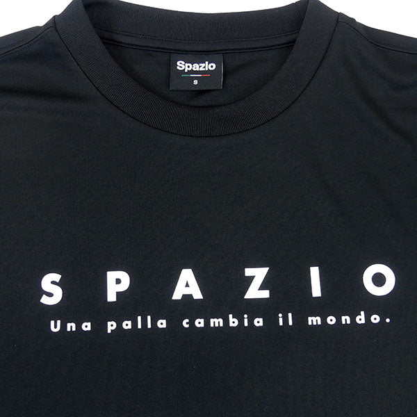 【ネコポス対応可】スパッツィオSpazioバックボールオーバーサイズプラTシャツGE1142サッカーフットサル半袖プラクティスシャツメンズ