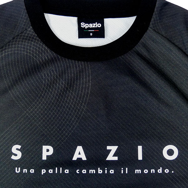 【ネコポス対応可】スパッツィオSpazioトラックラインプラシャツGE1144サッカーフットサル半袖プラクティスシャツメンズ