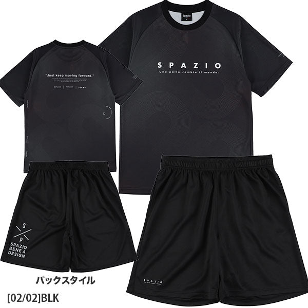 【上下セット】スパッツィオSpazioトラックラインプラシャツプラパンGE1144/GE1161サッカーフットサルプラクティスセットメンズ